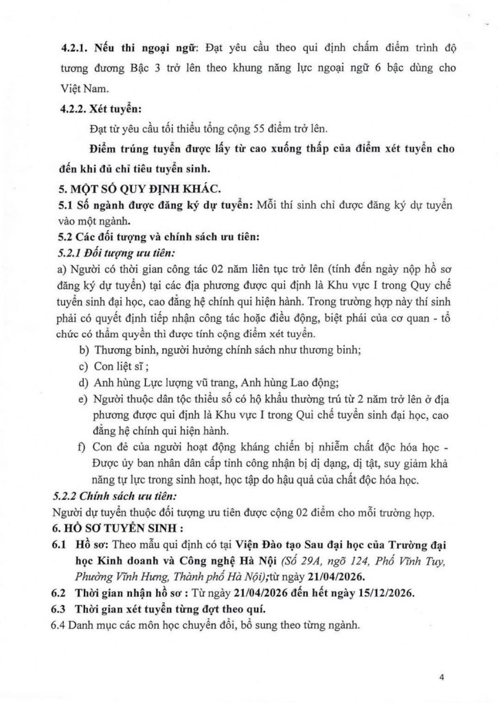 Thời gian và thủ tục nộp hồ sơ 4